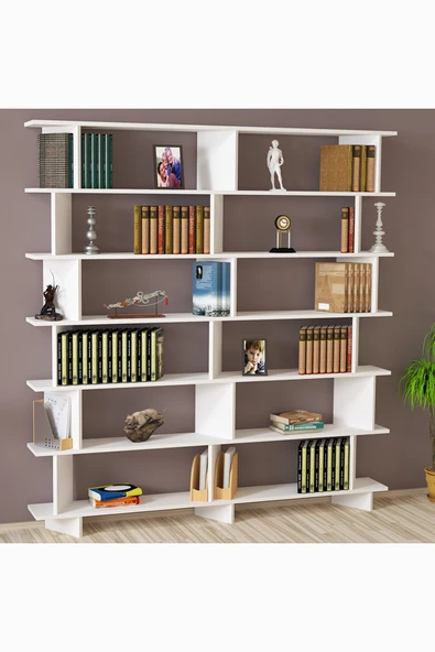 Kalender Dekor Azure-180 Raflı Kitaplık ürün görseli 1
