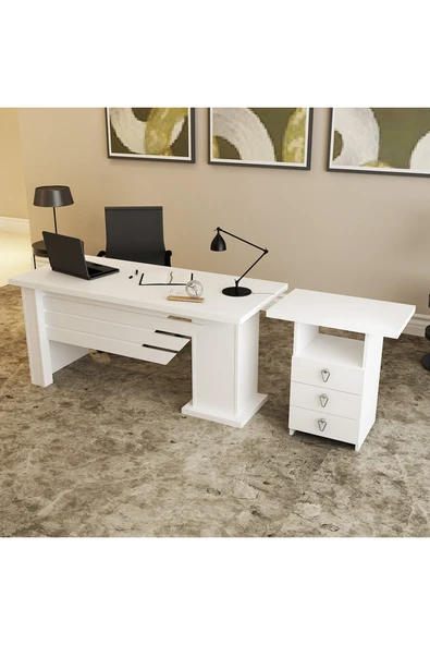 Kalender Dekor Ophira-1-3 Ofis Büro Masası Takımı ürün görseli 1