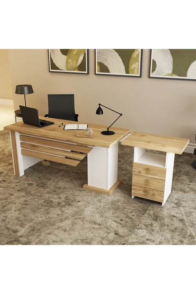 Kalender Dekor Ophira-1-3 Ofis Büro Masası Takımı ürün görseli 1