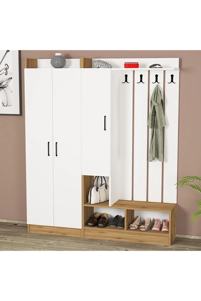 Kalender Dekor Lityum-1-3 Portmanto Vestiyer Ayakkabılık ürün görseli 1