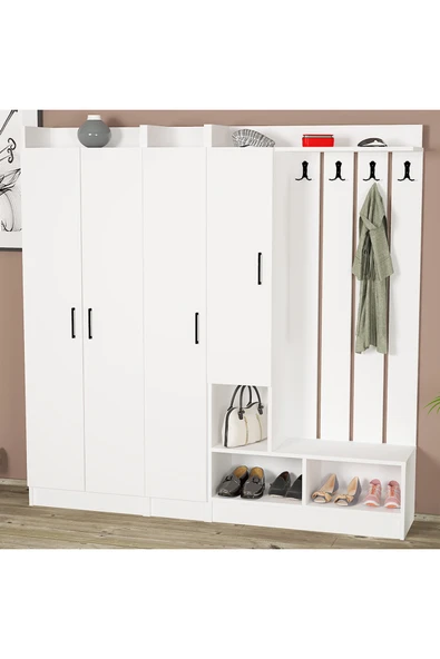 Kalender Dekor Lityum-1-2-3 Portmanto Vestiyer Ayakkabılık ürün görseli 1