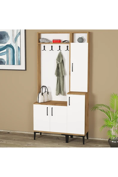 Kalender Dekor Rose-1-2 Portmanto Vestiyer Ayakkabılık ürün görseli 1