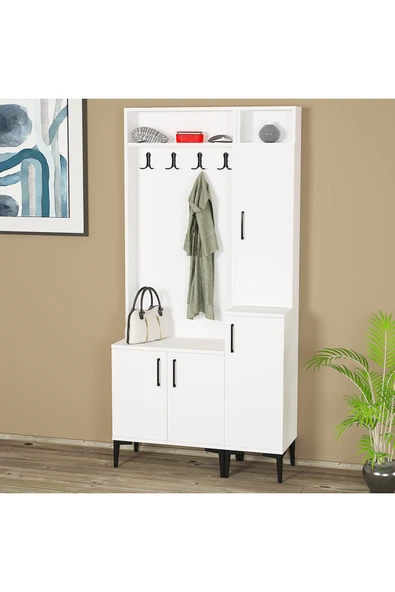 Kalender Dekor Rose-1-2 Portmanto Vestiyer Ayakkabılık ürün görseli 1