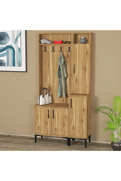 Kalender Dekor Rose-1-2 Portmanto Vestiyer Ayakkabılık ürün görseli 1