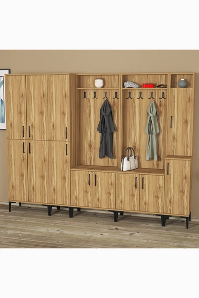 Kalender Dekor Rose-1-1-2-3-4 Portmanto Vestiyer Ayakkabılık ürün görseli 1