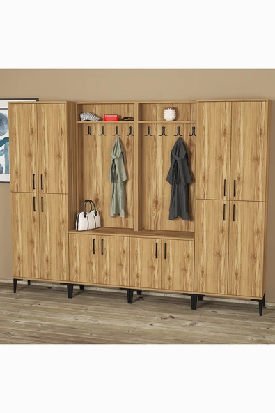 Kalender Dekor Rose-1-1-4-4 Portmanto Vestiyer Ayakkabılık ürün görseli 1