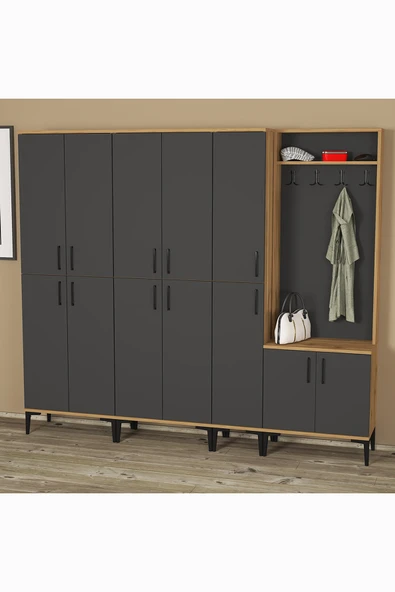Kalender Dekor Rose-1-3-4-4 Portmanto Vestiyer Ayakkabılık ürün görseli 1