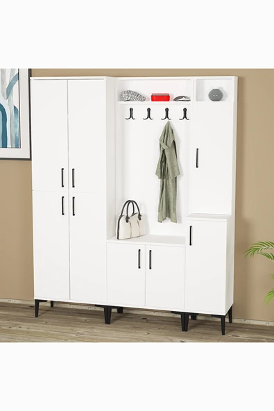 Kalender Dekor Rose-1-2-4 Portmanto Vestiyer Ayakkabılık ürün görseli 1