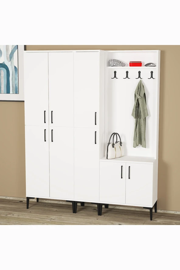 Kalender Dekor Rose-1-3-4 Portmanto Vestiyer Ayakkabılık ürün görseli 1