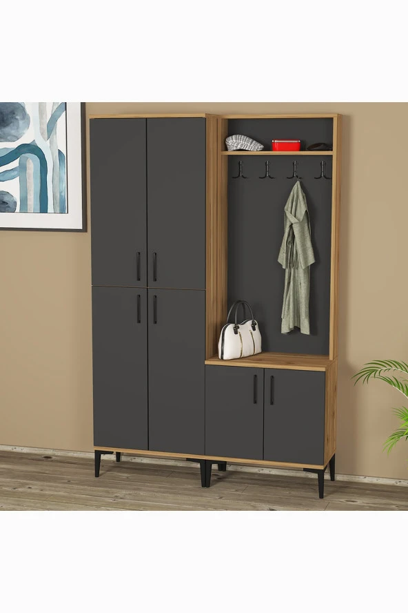 Kalender Dekor Rose-1-4 Portmanto Vestiyer Ayakkabılık ürün görseli 1