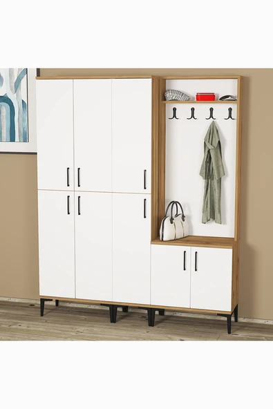 Kalender Dekor Rose-1-3-4 Portmanto Vestiyer Ayakkabılık ürün görseli 1
