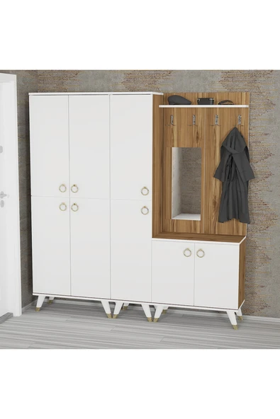 Kalender Dekor Sonia-5-3-4 Sn02 Ayakkabılık Vestiyer Portmanto ürün görseli 1