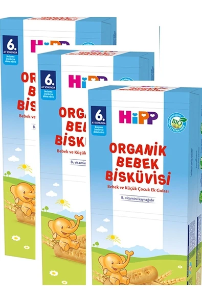 Bebek Bisküvisi Yeni 180gr*3 Adet ürün görseli 1