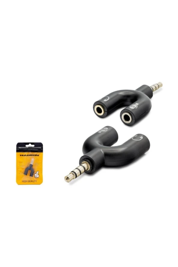 Hd4612/500 Aux To 2aux M/2f Adaptör Mikrofon Kulaklık ürün görseli 1