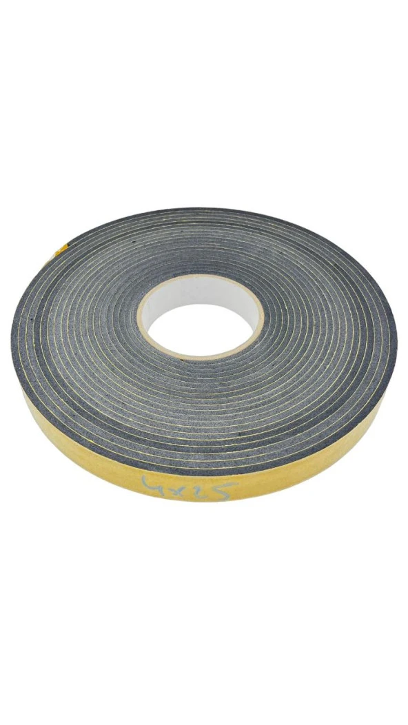 Contacall Yapışkan Bantlı Yalıtım Süngeri 4 mm Kalınlık 25 mm Genişlik 25 Metre Uzunluk Eva 4x25 ürün görseli 1