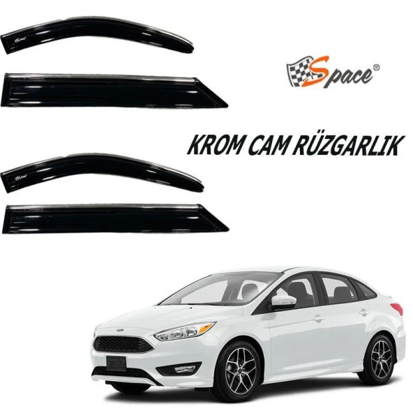 Cam Rüzgarlığı Uyumlu Ford Focus Sedan 2012-2018/ Caru417 ürün görseli 1