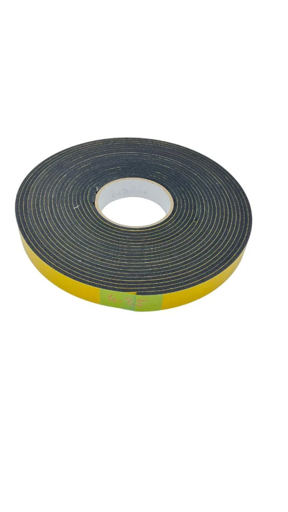 Contacall Endüstriyel EPDM (Kauçuk)  Çift Taraflı Yapışkan Bantlı Yalıtım Süngeri 4mmx25 mm 10 metre ürün görseli 1
