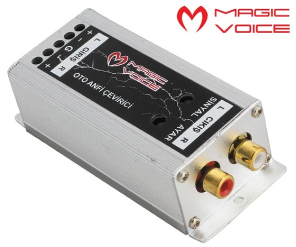 Magicvoice MV-279 Orijinal Teyp Amfi Dönüştürücü 2 Kanal Ayarlı Deck Çevirici Ayarlı High-Low ürün görseli 1