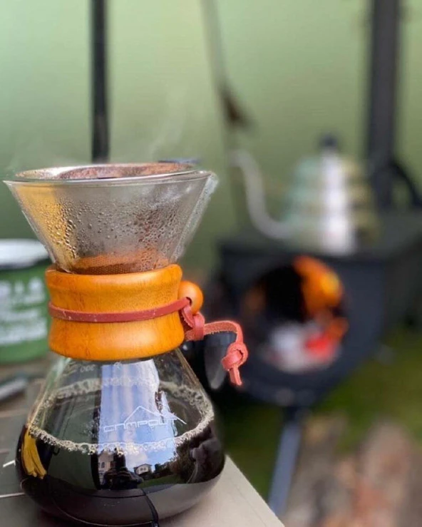 Campout Filtre Kahve Cam Set 400ml - Resim 10