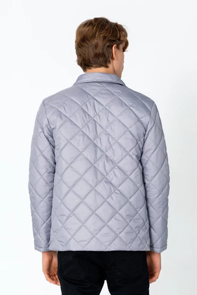 Erkek Regular Fit İçi Desenli Rahat Şık Mont - Resim 11