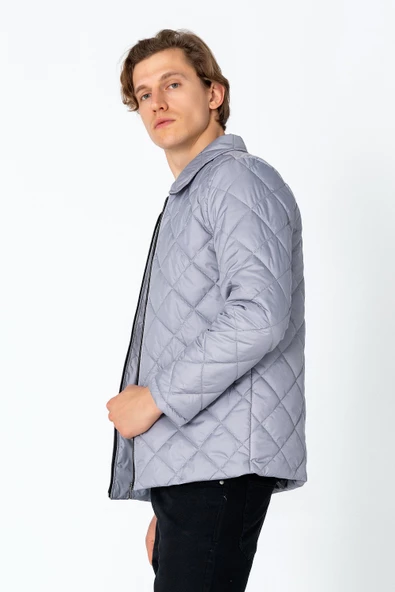 Erkek Regular Fit İçi Desenli Rahat Şık Mont - Resim 10
