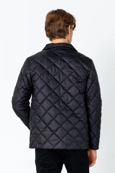 Erkek Regular Fit İçi Desenli Rahat Şık Mont - Resim 4