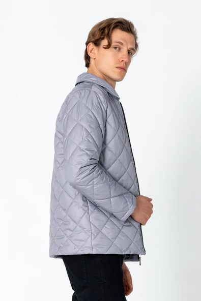 Erkek Regular Fit İçi Desenli Rahat Şık Mont - Resim 12