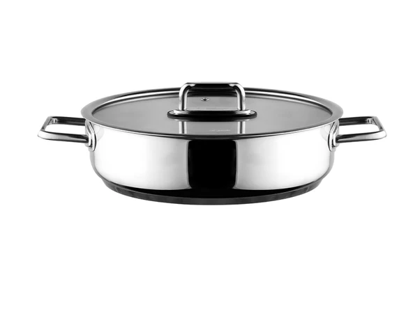 Aryıldız Colombus Metal Kulp Cam Kapak Basık Tencere - 30 Cm ürün görseli 1