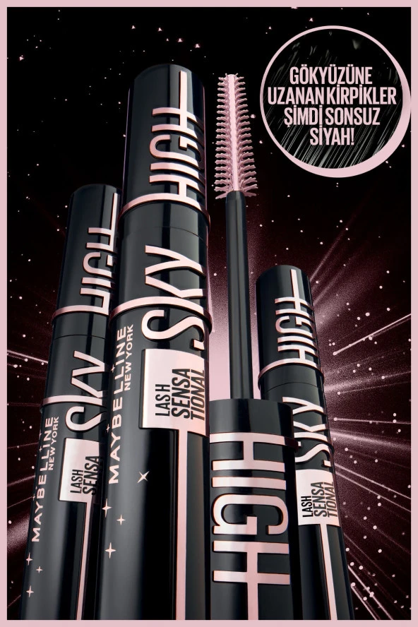 Maybelline New York Lash Sensational Sky High Cosmic Black Maskara ürün görseli 1