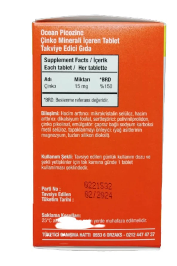 Ocean Picozinc 45 Tablet - Resim 2