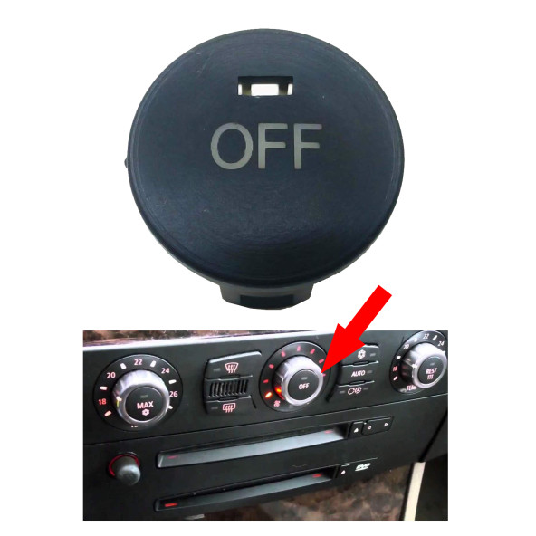 BMW 5 Serisi E60 2001-2010 E61 2004-2010 ile Uyumlu Klima OFF Düğmesi Kapağı ürün görseli 1