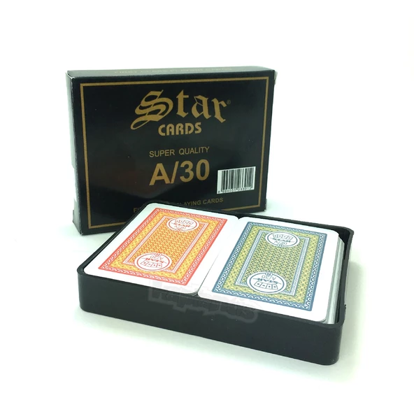 Star A-30 2 Deste İskambil Oyun Kağıdı A-K-Q-J ürün görseli 1