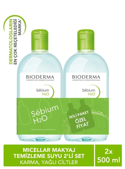 Bioderma Sebium H2O 500 ml 1+1 İkiz Kofre ürün görseli 1