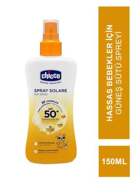 Chicco Latte Solare Spf 50+ Güneş Sütü Sprey 150ml ürün görseli 1