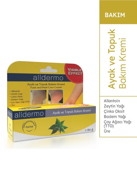 Alldermo Ayak Bakım & Topuk Çatlak Kremi 60 gr ürün görseli 1