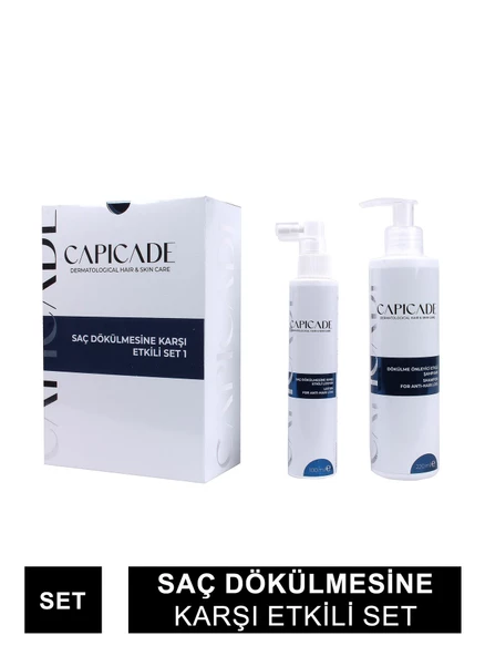 Capicade Saç Dökülmesine Karşı Etkili Set - Şampuan + Losyon - 220+100 ml ürün görseli 1