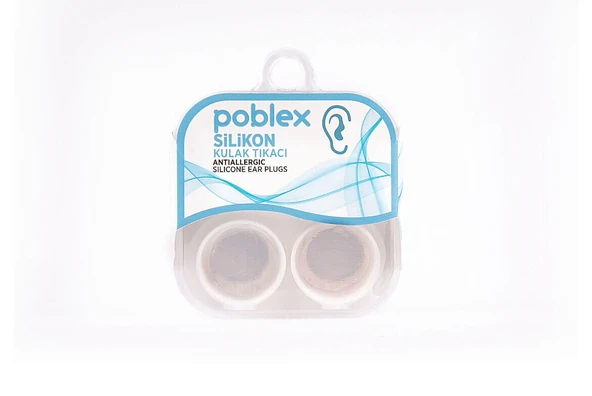 Poblex Silikon Kulak Tıkacı - Kulak Koruyucu Tıpası Saf Silikon 2'li ürün görseli 1