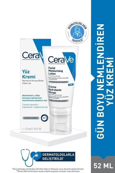 CeraVe Nemlendirici Yüz Kremi 52 ml ürün görseli 1