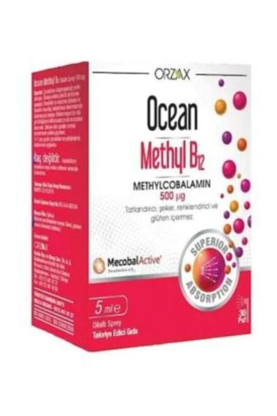Ocean Methyl B12 500 mg Sprey 5 ml ürün görseli 1