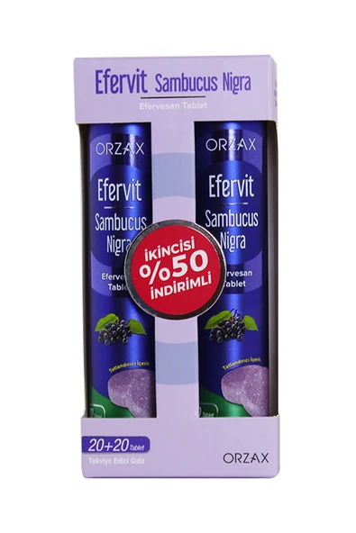 Ocean Efervit Sambucus Nigra 20 Efervesan Tablet x 2 Adet ürün görseli 1