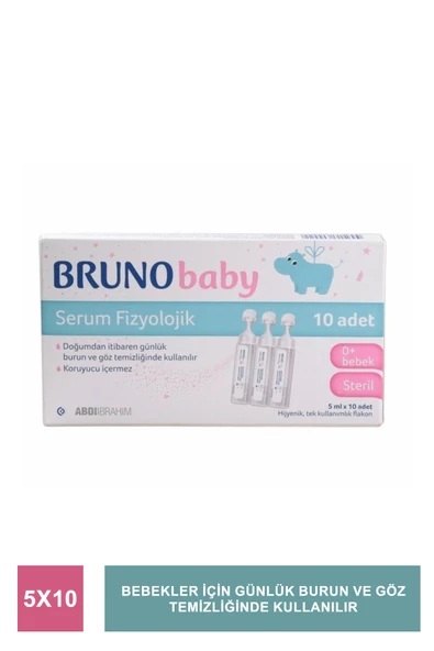 Bruno Baby Serum Fizyolojik 5 ml x 10 Adet ürün görseli 1