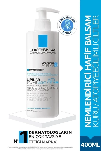 La Roche Posay Lipikar Baume Light AP+M Nemlendirici 400 ml ürün görseli 1