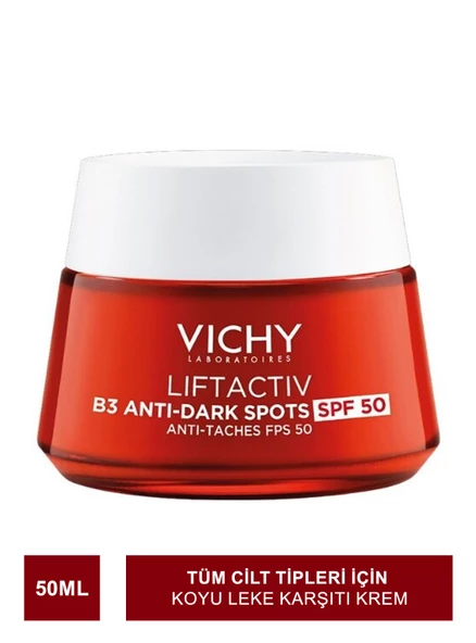 Vichy Liftactiv B3 Anti Dark Spots Spf 50 Cream Koyu Leke Karşıtı  50 ml ürün görseli 1