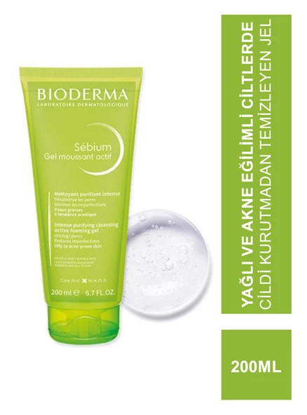Bioderma Sebium Foaming Gel Active 200 ml ürün görseli 1