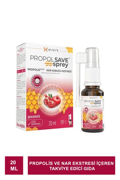 Haver Propolsave Propolis Nar Kubuğu Ekstresi Sprey 20 ml ürün görseli 1