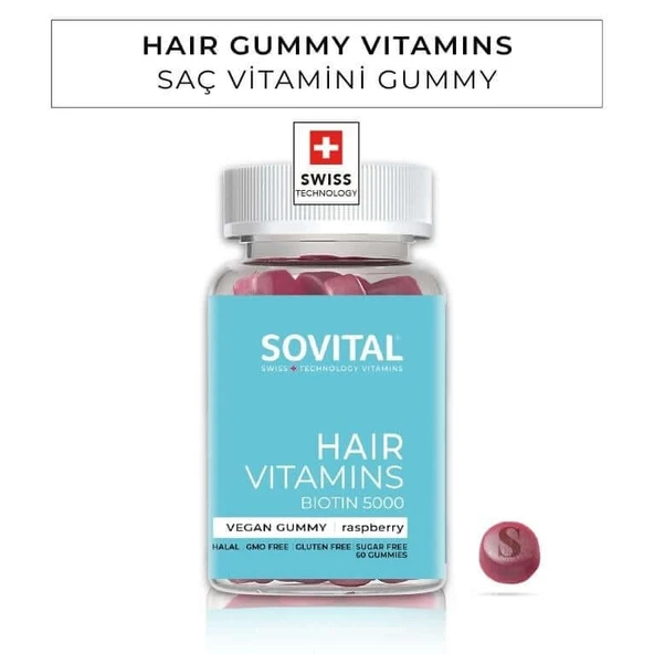 Sovital Hair Saç Vitamini 60 Kapsül ürün görseli 1
