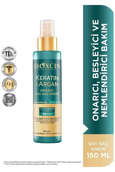 Bioxcin Keratin & Argan Onarıcı Sıvı Saç Kremi 150 ml ürün görseli 1