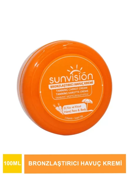 Sunvision Bronzlaştırıcı Havuç Kremi 100 ml ürün görseli 1