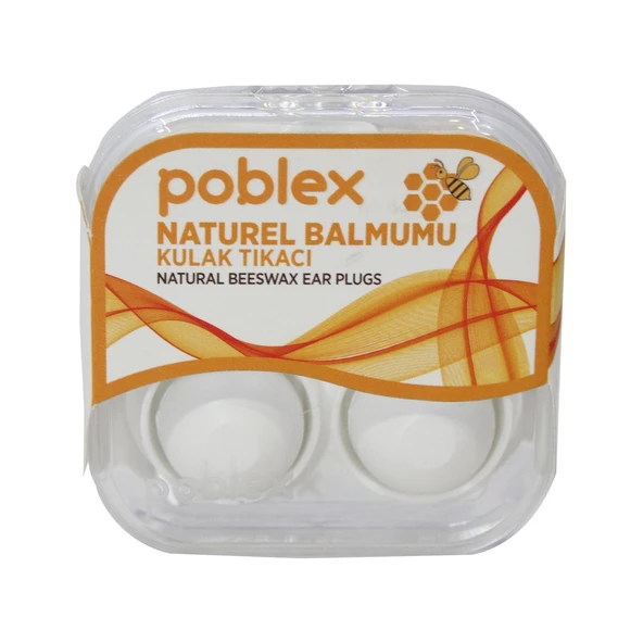 Poblex Natural Balmumu Kulak Tıkacı 2'li ürün görseli 1