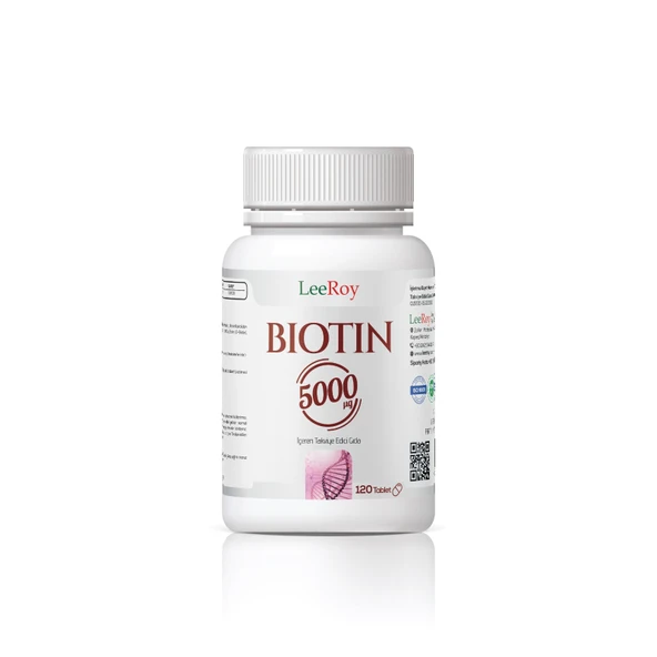 LeeRoy Biotin 5000mg 120 Tablet ürün görseli 1